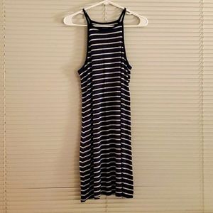 NWOT Navy/white striped dress